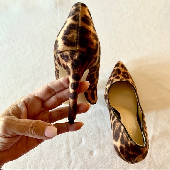 NWOT Nine West “Tatiana” leopard hair calf pumps - Picture 5 of 8